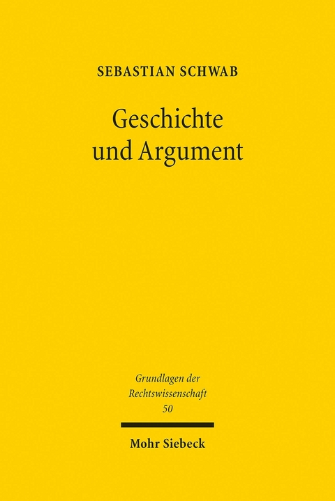 Geschichte und Argument -  Sebastian Schwab