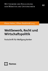 Wettbewerb, Recht und Wirtschaftspolitik - 