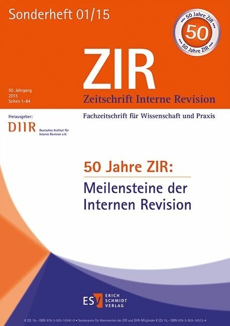 50 Jahre ZIR: Meilensteine der Internen Revision - 