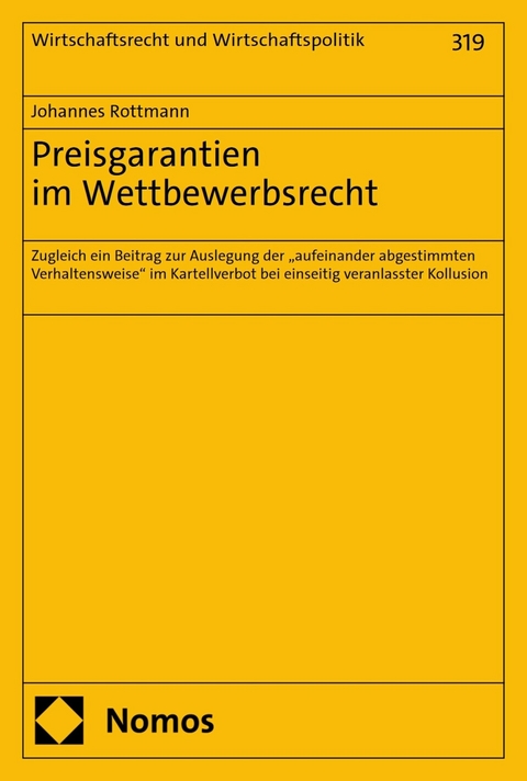 Preisgarantien im Wettbewerbsrecht - Johannes Rottmann