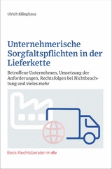 Unternehmerische Sorgfaltspflichten in der Lieferkette - Ulrich Ellinghaus