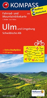 KOMPASS Fahrradkarte 3115 Ulm und Umgebung - Schwäbische Alb 1:70.000