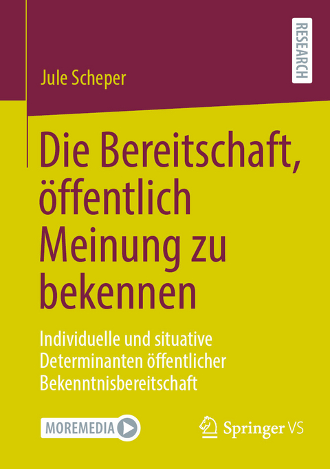 Die Bereitschaft, öffentlich Meinung zu bekennen - Jule Scheper