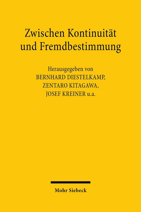 Zwischen Kontinuität und Fremdbestimmung - 