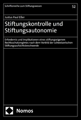 Stiftungskontrolle und Stiftungsautonomie - Justus Paul Eßer