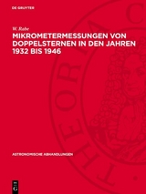 Mikrometermessungen von Doppelsternen in den Jahren 1932 bis 1946 - W. Rabe