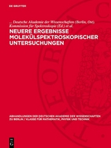 Neuere Ergebnisse molekülspektroskopischer Untersuchungen - 