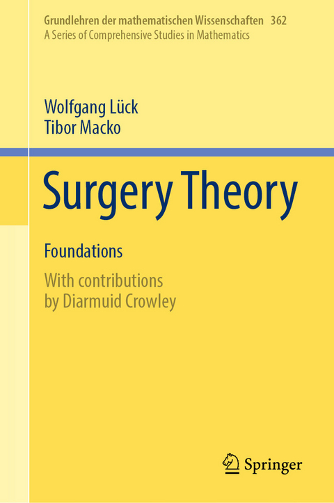 Surgery Theory - Wolfgang Lück, Tibor Macko