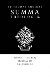 Summa Theologiae: Volume 26, Original Sin - Aquinas, Thomas; O'Brien, T. C.