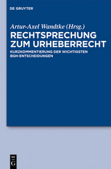 Rechtsprechung zum Urheberrecht - 