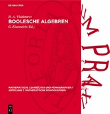 Boolesche Algebren - D. A. Vladimirov