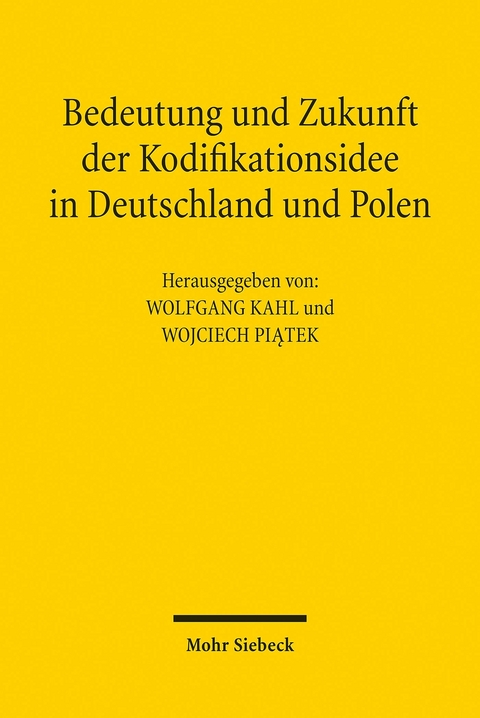 Bedeutung und Zukunft der Kodifikationsidee in Deutschland und Polen - 