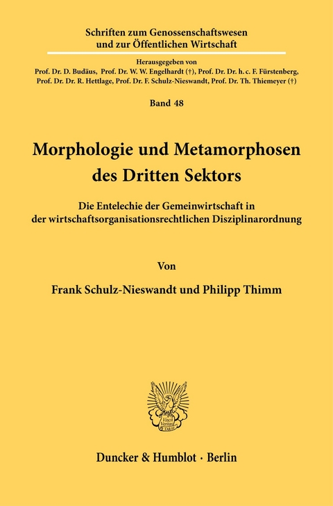 Morphologie und Metamorphosen des Dritten Sektors. -  Philipp Thimm