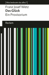 Das Glück. Ein Provisorium. [Was bedeutet das alles?] -  Franz Josef Wetz