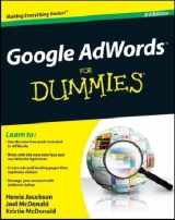 Google AdWords For Dummies - Jacobson, Howie; McDonald, Joel; McDonald, Kristie