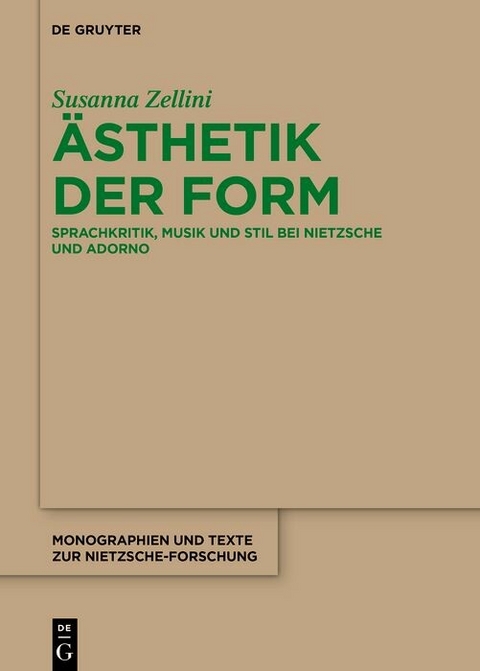 Žsthetik der Form -  Susanna Zellini