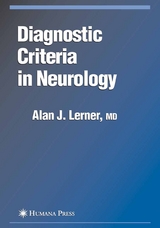 Diagnostic Criteria in Neurology - Alan J. Lerner