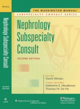 The Washington Manual Nephrology Subspecialty Consult - Windus, David; Defer, Thomas M.; Henderson, Katherine E.