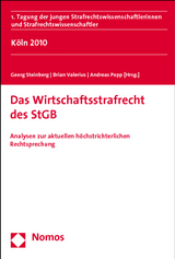 Das Wirtschaftsstrafrecht des StGB - 