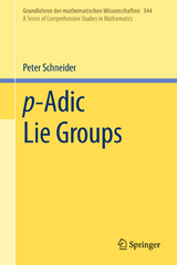 p-Adic Lie Groups - Peter Schneider