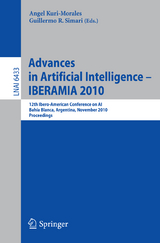 Advances in Artificial Intelligence - IBERAMIA 2010 - 