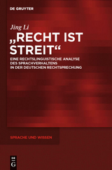 "Recht ist Streit" - Jing Li