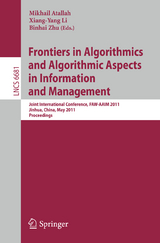 Frontiers in Algorithmics and Algorithmic Aspects in Information and Management - 