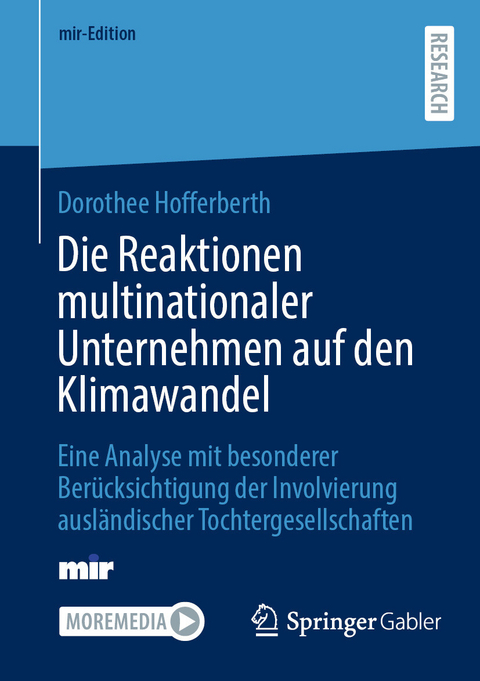 Die Reaktionen multinationaler Unternehmen auf den Klimawandel -  Dorothee Hofferberth