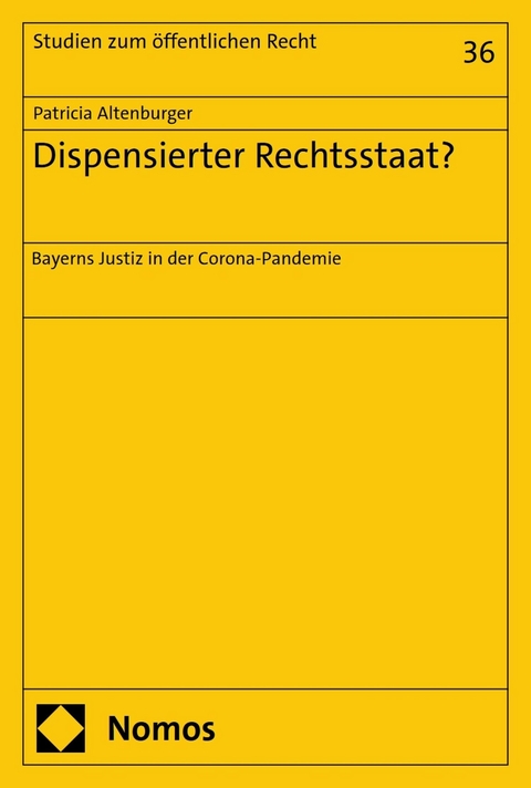 Dispensierter Rechtsstaat? - Patricia Altenburger