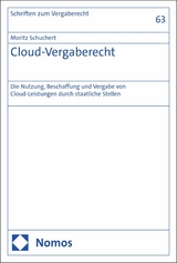 Cloud-Vergaberecht - Moritz Schuchert