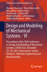 Design and Modeling of Mechanical Systems - VI - 