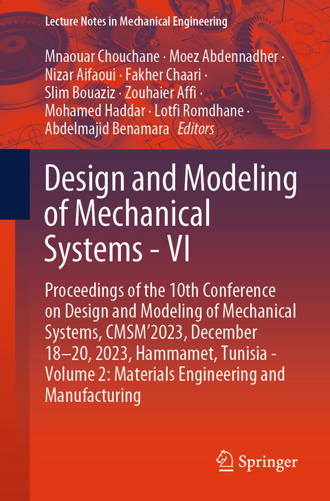 Design and Modeling of Mechanical Systems - VI - 