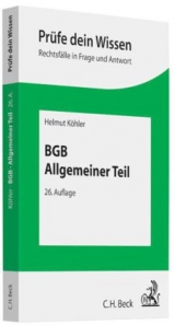 BGB Allgemeiner Teil - Helmut Köhler