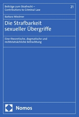 Die Strafbarkeit sexueller Übergriffe - Barbara Wiedmer