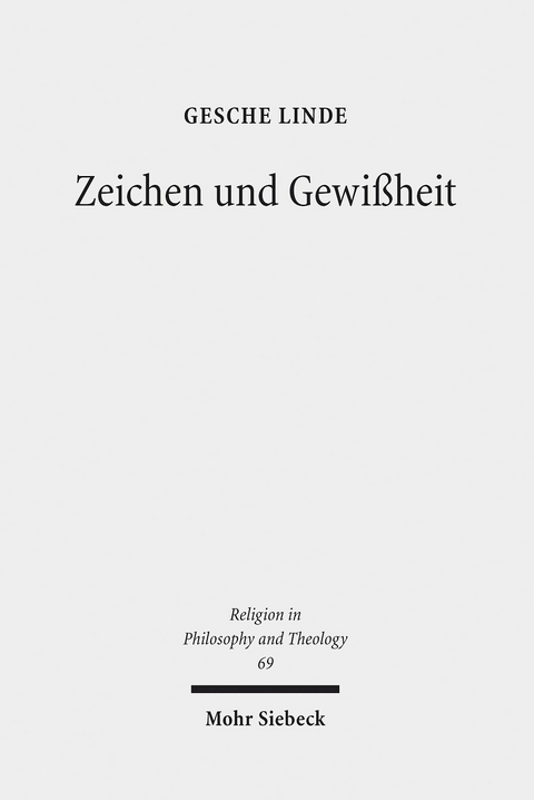 Zeichen und Gewißheit -  Gesche Linde