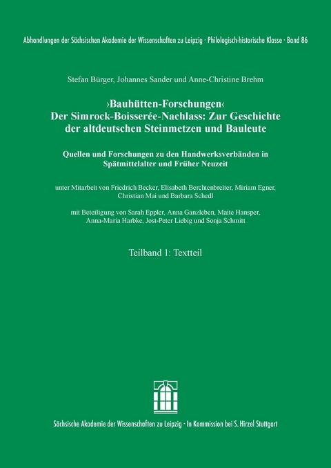 'Bauhütten-Forschungen'. Der Simrock-Boisserée-Nachlass - 