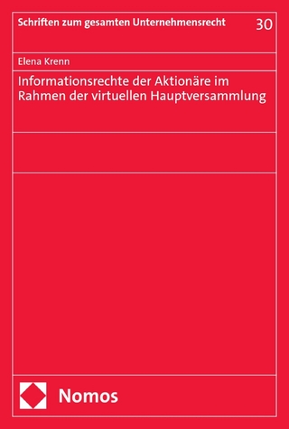 Informationsrechte der Aktionäre im Rahmen der virtuellen Hauptversammlung - Elena Krenn