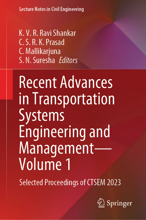 Recent Advances in Transportation Systems Engineering and Management-Volume 1 - 