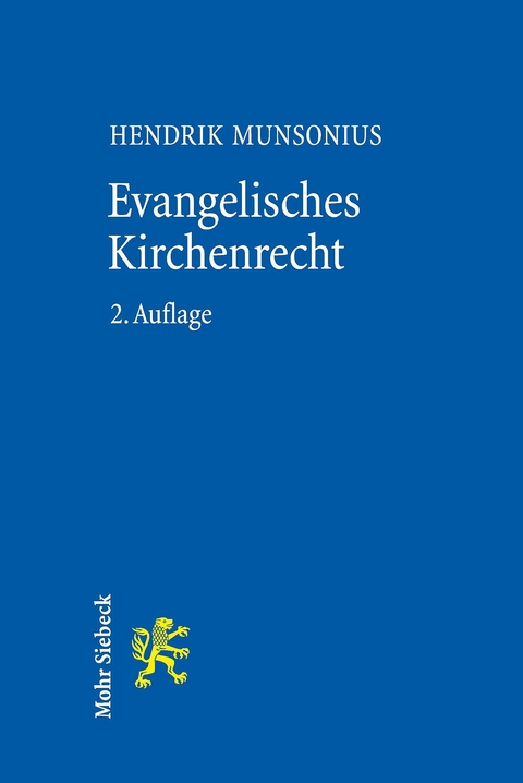 Evangelisches Kirchenrecht -  Hendrik Munsonius