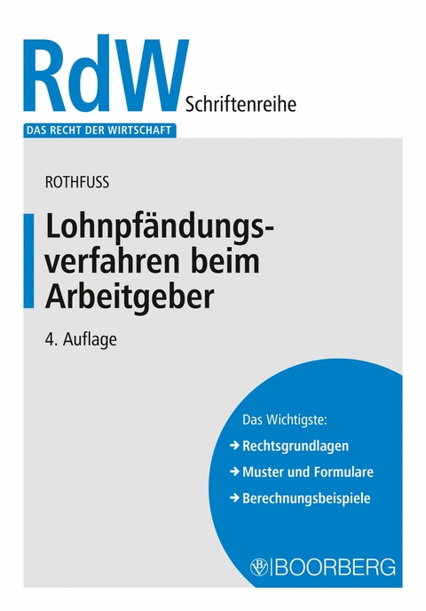 Lohnpfändungsverfahren beim Arbeitgeber -  Peter Rothfuss