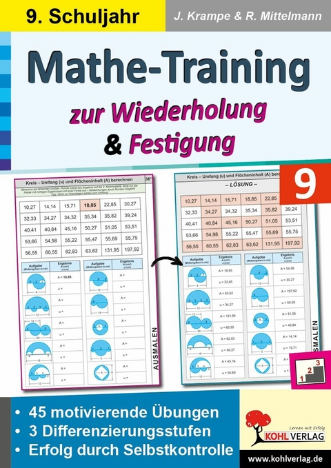 Mathe-Training zur Wiederholung und Festigung / Klasse 9 -  Jörg Krampe,  Rolf Mittelmann