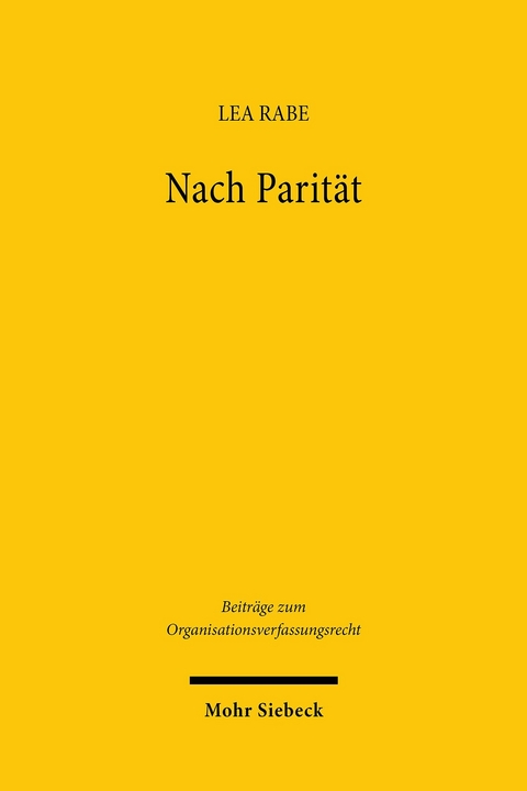 Nach Parität -  Lea Rabe