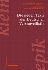 Die neuen Texte der Deutschen Versnovellistik - 