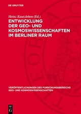 Entwicklung der Geo- und Kosmoswissenschaften im Berliner Raum - 