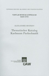 Thematischer Katalog Karlmann Pachschmidt - Alexander Opatrny