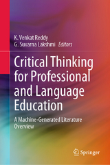 Critical Thinking for Professional and Language Education - 