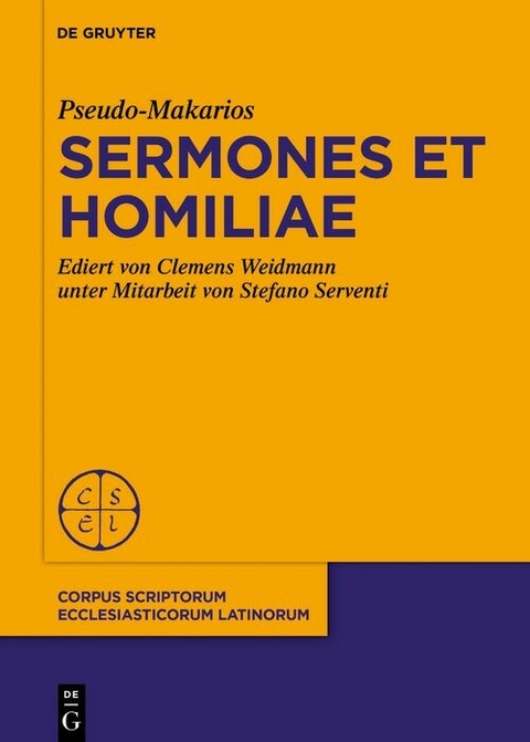 Pseudo-Makarios, Sermones et Homiliae - Clemens Weidmann