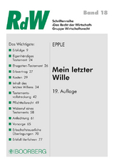 Mein letzter Wille - Epple, Dieter