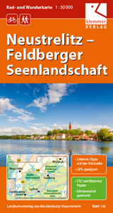 Rad- und Wanderkarte Neustrelitz - Feldberger Seenlandschaft - 