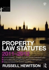 Property Law Statutes 2011-2012 - Hewitson, Russell